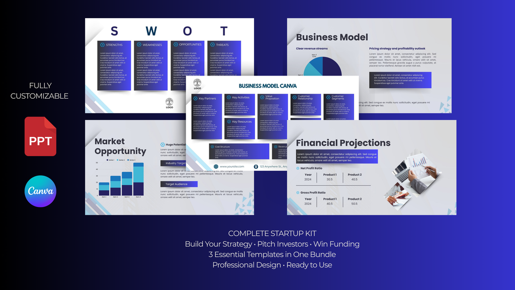 Strategic Startup Business Bundle-Professional business documents